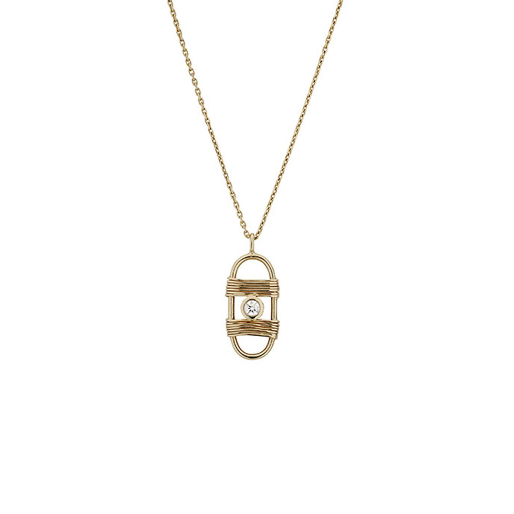 Collier En Or Jaune 14K Avec Diamant Naturel Polki - Longueur 45.7cm - Neuf Sur Mesure