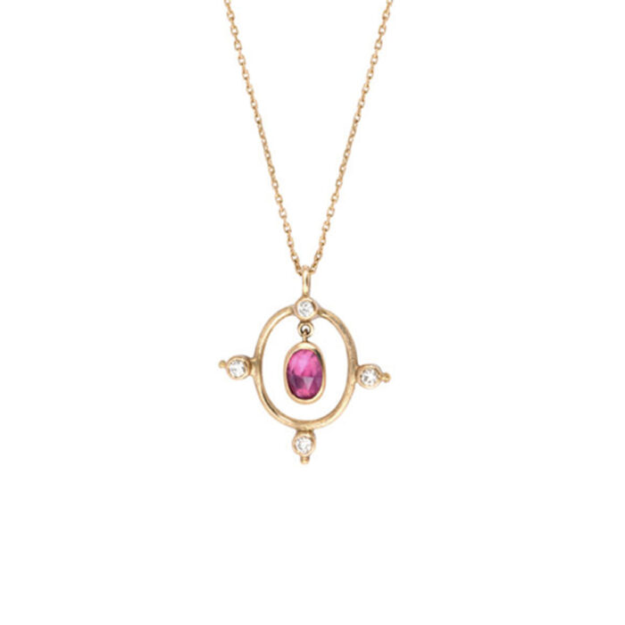 Collier Rose des Vents Rubis