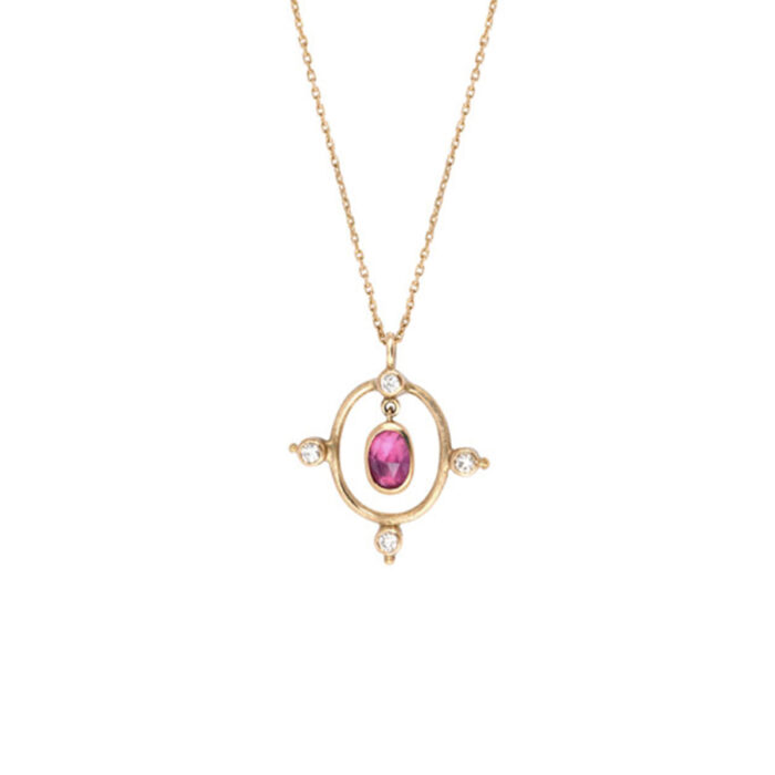 Collier Rose des Vents Rubis