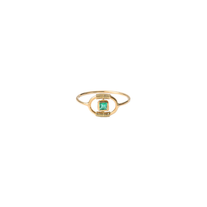 Bague Solal Émeraude carrée